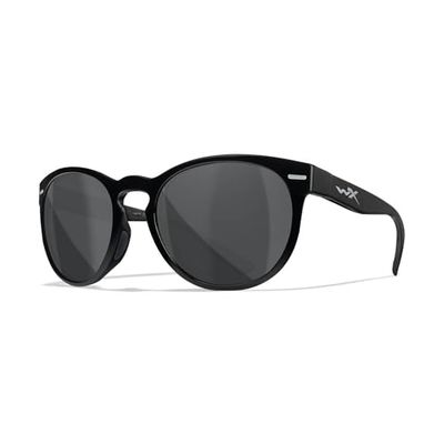 Wiley X Unisex Covert zonnebril, glanzend zwart, eenheidsmaat, glanzend zwart, One Size