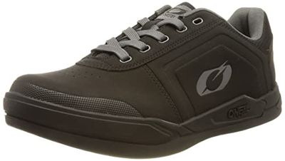 O'NEAL | Mountainbike | MTB Downhill Freeride | Vegan | SPD Pedal Plate Compatible, Övre: Slitstark och lätt PU, andas | Pinned SPD V.22 Shoe | Vuxen | Svart Grå | 41