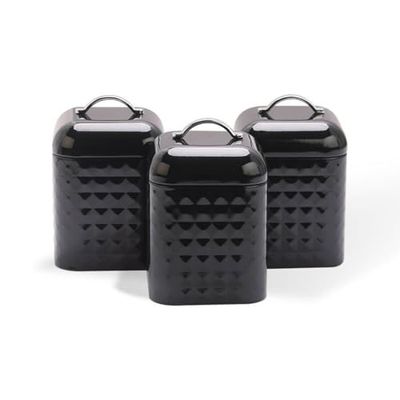 Feel Maestro Lot de 3 Pots MR-1676-3S-noir