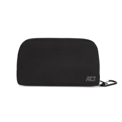 ACT City Accessory Travel Organizer, gemaakt van gerecyclede plastic flessen AC8501, zwart, Eén maat, Casual