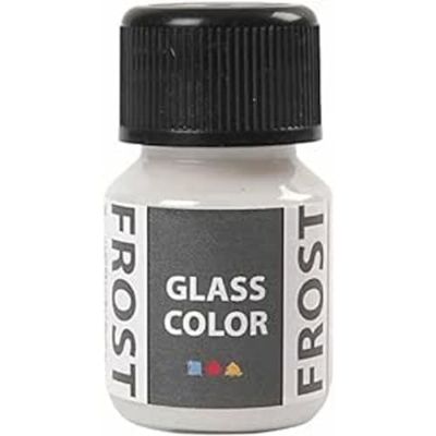 Creativ Company Peinture pour verre givré Blanc 35 ml
