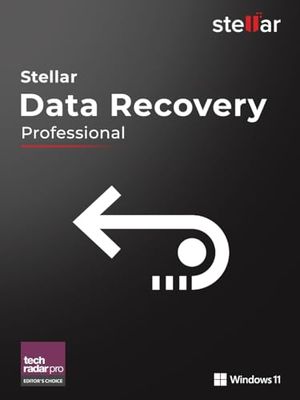 Stellar Data Recovery 11 - Software de recuperación de datos de Windows para recuperar datos perdidos | Standard | 1 Dispositivo | 1 Año | Código de activación PC enviado por email