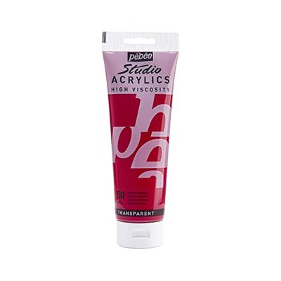 Pébéo - Acrílico Fine Studio - Tinta acrílica magenta, magenta primário, 250 ml