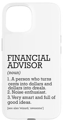 Financial Advisor Definizione di lavoro Personalizzato Divertente Custodia per iPhone 15