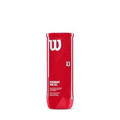 Wilson Ball Can, Palline da Padel X3, Confezione da 3 Unisex-Adulto, Yellow, NS