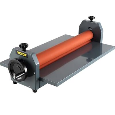VEVOR Máquina de Laminación en Frío Manual, Laminador Manual en Frío 750MM, Vinilo Fotopelícula Plastificadora, Cuatro patas de goma antideslizantes, para proteger el papel documentos y fotos
