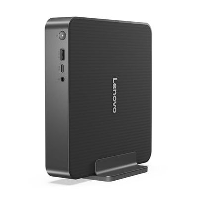 Lenovo IdeaCentre Mini Desktop (Intel Core 5 210H 8-Core, 16 GB RAM, 32 GB SSD, Thunderbolt 4, DisplayPort 1.4, RJ-45, HDMI 2.1, Wi-Fi 7, Windows 11 Home) - Luna Grey