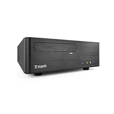 Pudełko Slim MATX z zasilaczem 500 W i czytnikiem kart, idealne do kompaktowych komputerów i przechowywania danych.