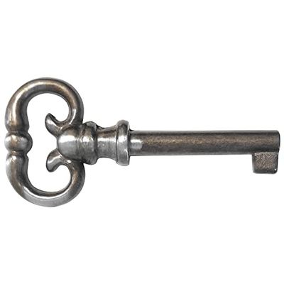 cyclingcolors Vintage Style Open Barrel Skeleton Key Hole Head Furniture Cabinet Antique (Key-Aged Iron)