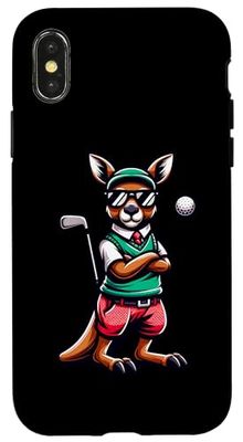 Kangaroo Golf Swag Swinging Great Time Case for iPhone X/XS