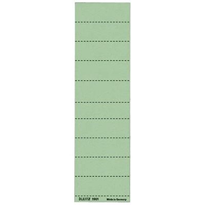 Leitz Blank Label, Cardboard Pack of 100 Green