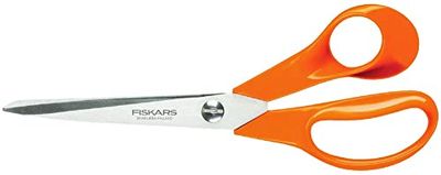 Fiskars Tesouras de jardim S90, comprimento: 21 cm, lâminas de aço inoxidável / cabo de plástico, clássicas, laranja, 1001539