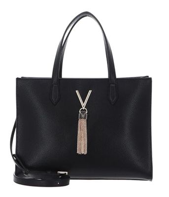 Valentino Women's Divina Shopping Bag, Nero/Gold