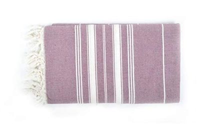 Bonamaison Cotton Pesthemal Lightweight, soft, and absorbent Beach and Bath Towel, 97 X 175 Cm - Manufactured in Turkey
