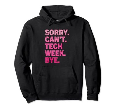 Lo siento, no puedo Tech Week Bye - Vintage Tech Week Sudadera con Capucha