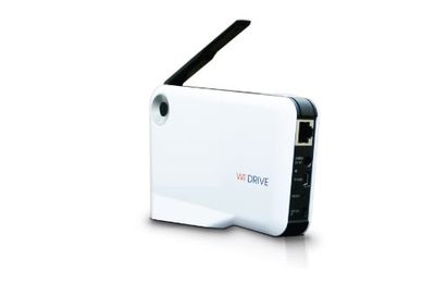 Kentron KEWIFIDRIVE Wi-Fi Drive Router, NAS, Cover HDD, Dispositivo Multiuso per Gestione File in Remoto, Nero