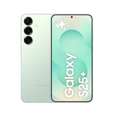Samsung Galaxy S25+ 256GB Teléfono Móvil con IA, Galaxy AI, 12GB RAM, Cámara 50MP, Dual SIM, IP68, Garantía del Fabricante 3 Años + 1 Año Extra, Color Menta (Versión Española)