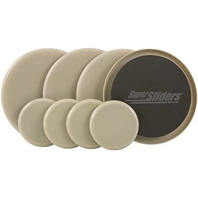 Reutilizável para mover móveis deslizantes para superfícies com carpete valor Kit, bege, 7030