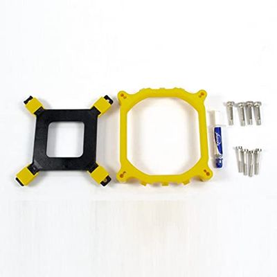Inter-Tech 88885457 Ventilateur, Refroidisseur et radiateur Processeur Noir, Jaune