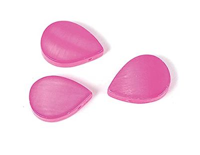 Parel met parelmoerschaal, glanzend, fuchsia, 14 x 10 mm, 250 g. 279u, ca.
