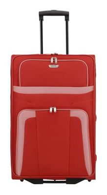 paklite Handgepäck Koffer mit 2 Rollen, Reisekoffer Klein, Orlando, Klassivenanube Weichgepäck Trolley im zeitlosen design, Vermelho, Trolley para portátil