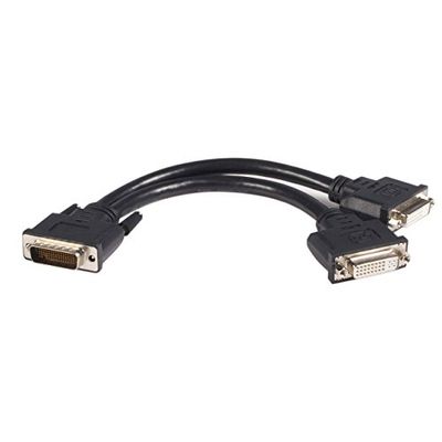 Startech DMSDVIDVI1 - Cable Adaptador de 20 cm LFH59 DMS-59 a DVI-D Doble (DMS59 Macho, 2X DVI-D Hembra, Doble Cabeza) Negro