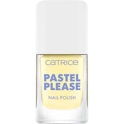 Catrice Pastel Please Nail Polish, nr 030, gul, långvarig, högpigmenterad, skimrande, färgintensiv, acetonfri, vegansk, utan mikroplastiska partiklar, utan parfym, 1-pack (10,5 ml)