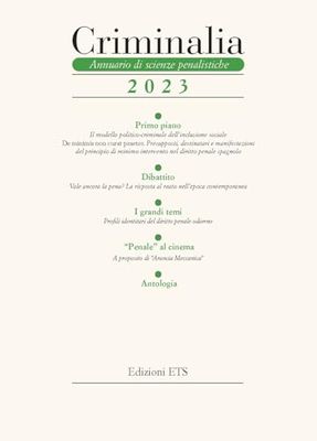 Criminalia. Annuario di scienze penalistiche (2023)