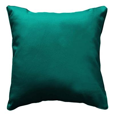mjukhet i interiören, kudde 60 x 60 cm smaragd, vanlig polyester, essentiell