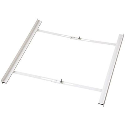 Xavax Assembly Frame, Connector for Washing Machines and Tumble Dryers with Open Front, Universal Fit for All Brands such as Aeg BEKO, Siemens, Bauknecht, Bosch, Miele, 55 x 68 cm with Lashing Strap - White