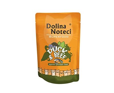 Comida húmeda para Gatos DNP Sp. z o.o. Dolina Noteci Superfood KOT Kaczka, Wołowina Sasz.85G / 10