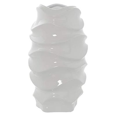 JARRÓN CERÁMICA 40CM BLANCO BRILLO °23X40CM