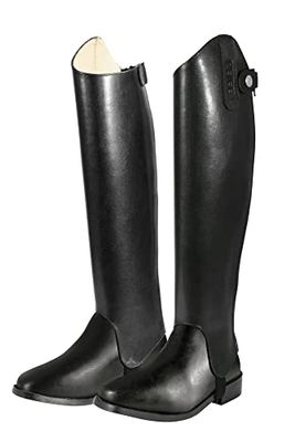 PFIFF 746366, Cañas de Botas de Piel Negra 48-38 Mujeres, 48/38 cm