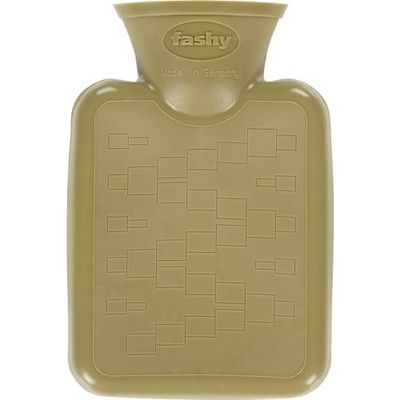 fashy Handwarmer 0,3 l, van thermoplast, met klaparme handgreep op de sluiting, olijfgroen