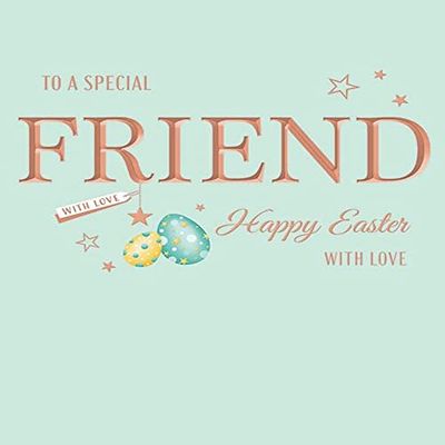 Avant Garde Tarjeta de Pascua para amigo especial, 8 x 6 pulgadas