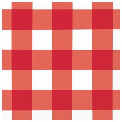 LN AMER SUMMER RED GINGHAM