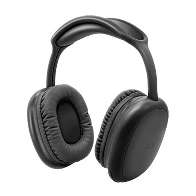 JAZ SBS - Auriculares inalámbricos Neo Wave con Almohadillas y Diadema Acolchadas, Cable de Carga USB-C Incluido, 18 Horas de Uso consecutivo, Negro, 20,7 x 18,7 x 8,5 cm