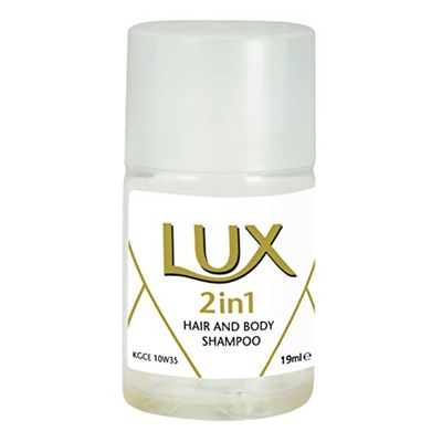 Lux Professional 7518220, 2 en 1 gel de ducha y champú, cuidado personal para hotel y pensiones, paquete de hotel 50 x 19 ml