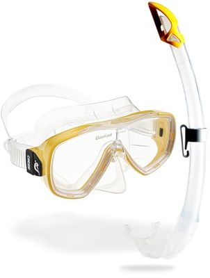 Cressi Onda Mare - Conjunto de máscara e tubo para snorkeling