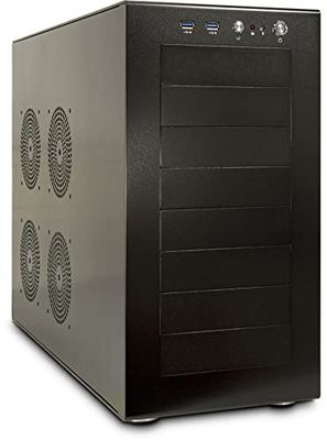 Inter-Tech Y-5508 - Custodia per server a torre, 222 x 560 x 440 mm, colore: Nero