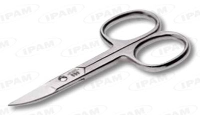 IPAM Set 12 aa0231 Ciseaux Ongles 3,5 Courbe mauserec manucure et pédicure, Multicolore, Unique