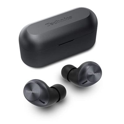 Technics EAH-AZ40E-K Écouteurs Sans Fil Bluetooth Multipoint, Écouteurs Intra-Auriculaires Confortables, Microphone Intégré, Ajustement Personnalisable, jusqu'à 7,5 Heures de Lecture, Noir