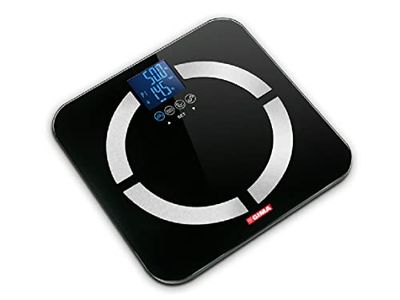 Gima Body Fat-weegschaal, analysator voor spiermassa, vet, botten en water, zwart