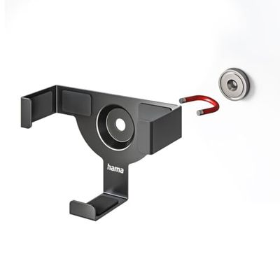 Hama Väggfäste för Apple TV HD (4:e generationen) / 4K (1:a/2:a / 3:e generationen) Magnetisk (för montering av Apple TV-låda på vägg eller TV med Fischer väggpluggar och VESA-skruvar), svart