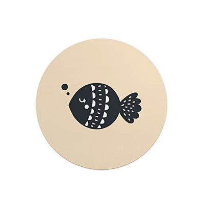 Questo Casa, Tapis de Souris Rond imprimé numérique avec Fond antidérapant pour Bureau et Maison Diamètre 22 cm
