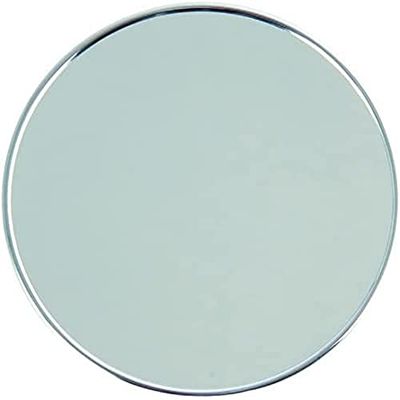 MSV homeXpert Miroir Rond Grossissant X 5 avec Ventouse Acier Chromé