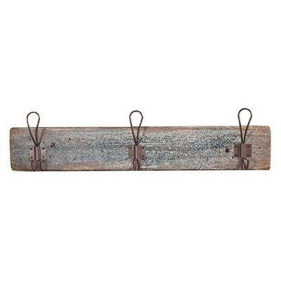 Biscottini Wandgarderobe van hout 58 x 15 cm | Badjashaak met haken | Wandgarderobe
