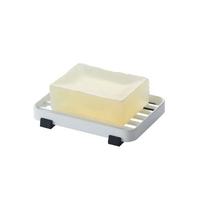Yamazaki 6799 TOWER Soap Tray, white, Steel, 11 x 8 x 1 cm