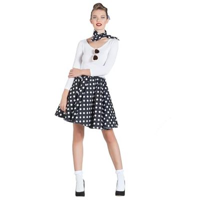 Boland - Costume des années 50 pour femmes 2 pièces, costume de carnaval, set de costume pour carnaval et fête à thème