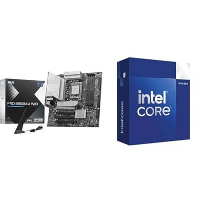 MSI PRO B860M-A WIFI MSI Scheda Madre + Intel Core i5-14400 Processore per sistemi desktop 14400 10 core